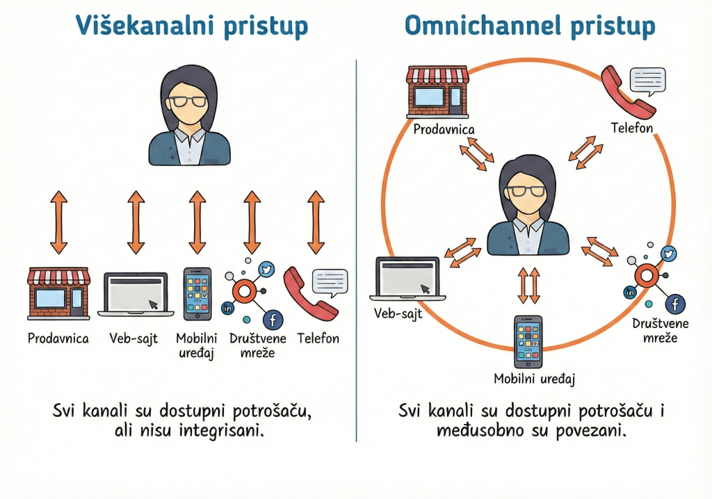Omnichannel poređenje