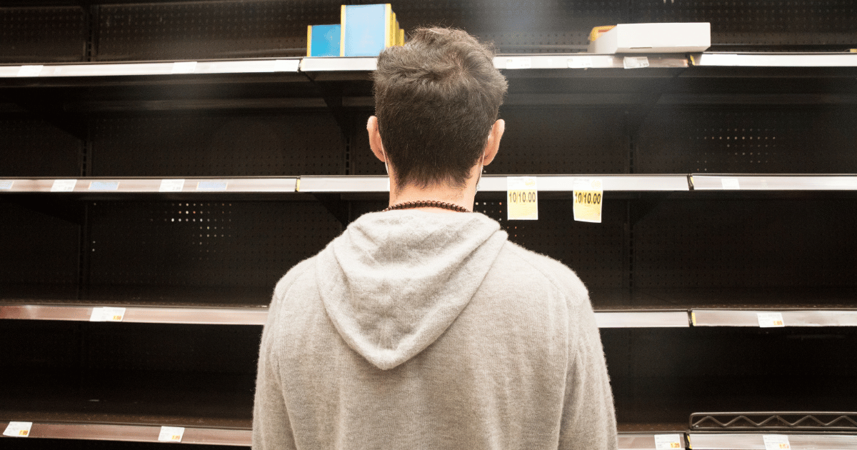 Prazna polica u supermarketu – Out of Stock situacija u retailu Prazna polica u supermarketu – Out of Stock situacija u retailu
